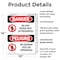 Signmission Do Not Enter Test In Progress Bilingual Danger Sign, Plastic, 10in W x 14in L, 2PK OS-2PACK-DS-P-1014-VS-1149 - alternate 4